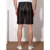Lars Amadeus Men's Regular Fit Lightweight Business Striped Chino Shorts - 3 of 4