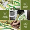 Modern Tropical Leaf Area Rug Soft Washable Rug Low Pile Non Slip Floor Carpet - 3 of 4