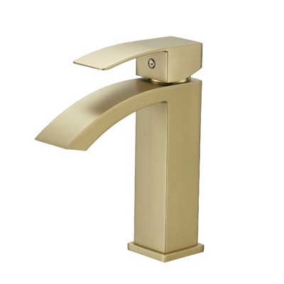 Grungis Single Hole Bathroom Sink Faucet,Waterfall Bathroom Faucets for Home Sinks