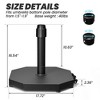 Crestlive Products Patio Umbrella Base 40lbs Outdoor Umbrella Stand for Market Umbrella Polygonal Heavy Duty Umbrella Holder Outdoor Base - 3 of 4