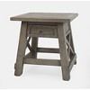 Jofran,Outer Banks Reclaimed Pine USB Charging End Table - Driftwood - 3 of 4