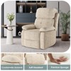 PAGED No Tools Assembly Sofa Chair,3-Position Recliner Chair with Padded Cushion,330lbs Capacity Recliner Sofa for Living Room,Apartment - 4 of 4