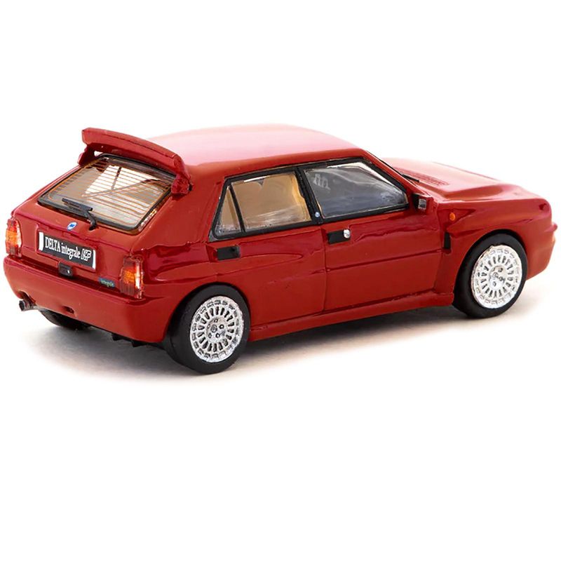 Lancia Delta HF Integrale Red "Road64" Series 1/64 Diecast Model Car by Tarmac Works, 3 of 4