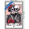 Trends International Tabz Jones - Skull and Roses Tarot Lovers Framed Wall Poster Prints - 3 of 4