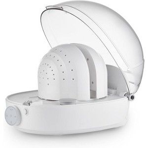 Heynemo Helmet & Cap Care Machine, Black Hat Helmet Care Machine with Steam Iron, UV, Ozone & 3-Color Lighting, Restore Misshapen Cap Shape,White - 1 of 4