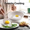 Itopfox 20-Piece Nonstick Cookware Set, Granite Induction Pots and Pans, Kitchen Cooking Set with Grill Pan, PFOS PFOA Free, Grayish White - 4 of 4