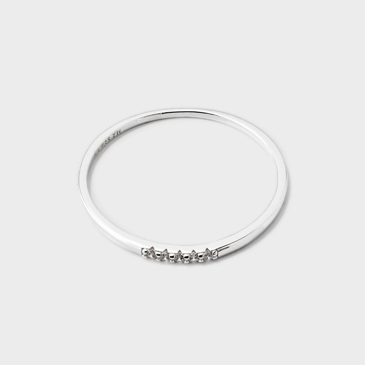 Sterling Silver Cubic Zirconia Pave Front Ring - A New Day™ - thumbnail 5