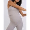 Women's Crew Neck Racerback Cropped Maternity Tank | Motherhood Maternity - 4 of 4