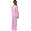 Barbie Women's Doll Logo Tossed Sleep Collared Button Down Long-Sleeve Pajama Set - 3 of 4
