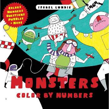 Monsters Color by Numbers - by  Isobel Lundie (Paperback)