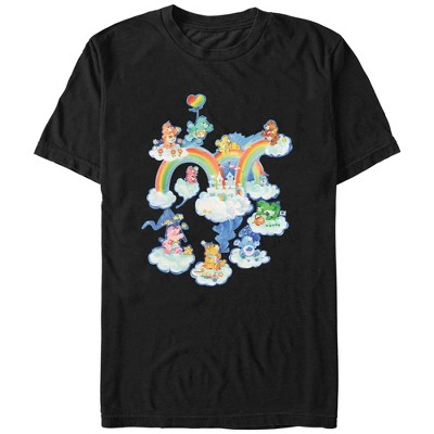 Men's Care Bears Cloud Kingdom T-shirt - Black - Small : Target