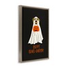 Stupell Industries Happy Howl-oween Ghost Dog Floating Frame Canvas Art - 2 of 4