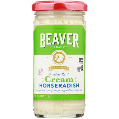 Beaver Cream Horseradish Style - 12 pack, 4 oz