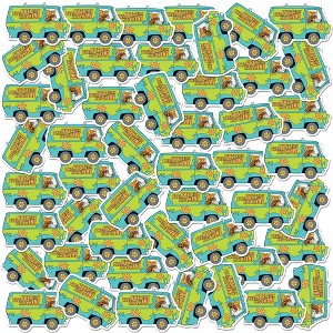 Scooby-Doo Mystery Machine 50ct Vinyl Large Deluxe Stickers Variety Pack - 1 of 4