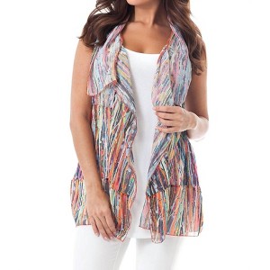 Women's Splattered Painted Vest - ANGEL - 1 of 2