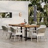 Christopher Knight Home Jaclyn 7 Pieces Outdoor Rustic Rattan, Metal and Acacia Wood Dining Set - 2 of 4