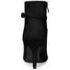 Allegra K Women's Pointy Toe Buckle Cross Straps Stiletto Heel Ankle Boots - 4 of 4