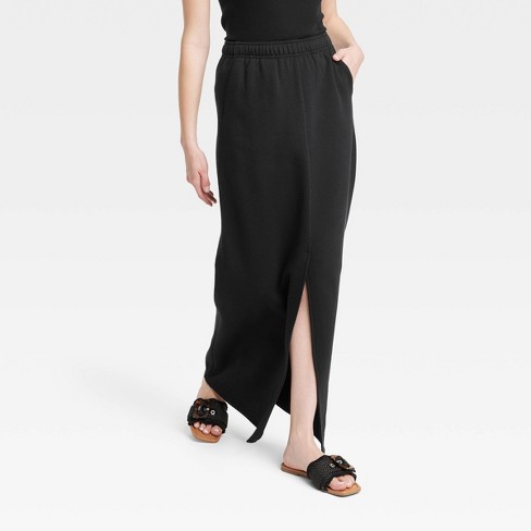 Black maxi skirt target sale