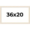 PosterPalooza | 36x20 Wide Barnwood Picture Frame, UV Acrylic, 6 Finishes - Grey, Brown, White, and Black - 2 of 4