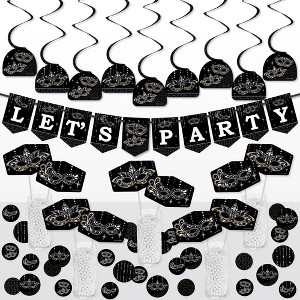 Big Dot of Happiness Masquerade - Mask Party Supplies Decoration Kit - Decor Galore Party Pack - 51 Pieces - 1 of 4