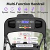 2.5HP Electric Foldable Treadmill with 3-Level Incline, Bluetooth Speaker, Heart Rate Sensor, 12 Preset Programs, 265 lb Capacity - 2 of 4