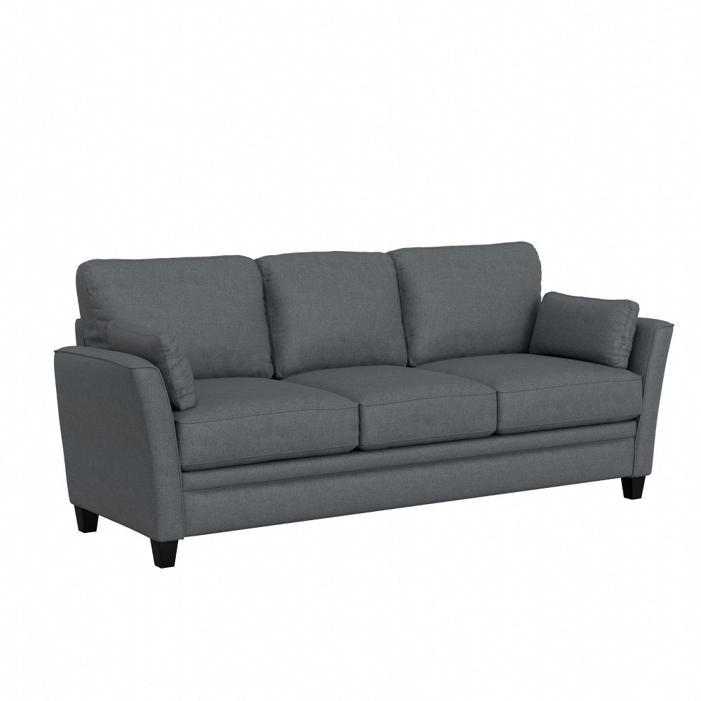 Photos - Sofa Grant River Upholstered  with 2 Pillows Gray - Hillsdale Furniture