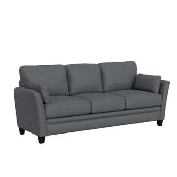 Grant River Upholstered Sofa with 2 Pillows Gray - Hillsdale Furniture