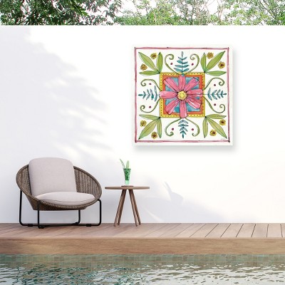 "Simply Petals Xii" Outdoor Canvas