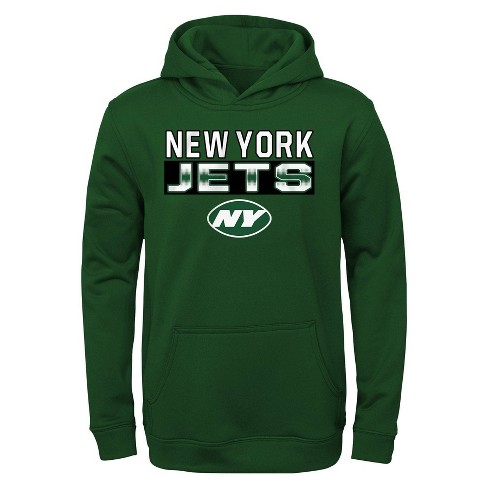 Nfl New York Jets Boys' Long Sleeve Performance Hooded Sweatshirt - S :  Target