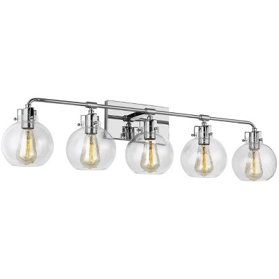 Generation Lighting Clara 40" Wide Chrome 5-Light Bath Light