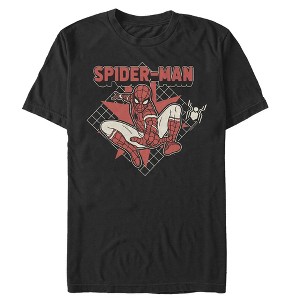 Men's Marvel Spider-Man: Far From Home Cartoon Grid T-Shirt - 1 of 4