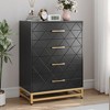 Jojoka Wooden Dresser for Bedroom, Dressers & Chest of Drawers with 4 Drawer - 3 of 4