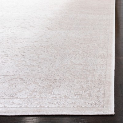 Elegant Ivory Floral Hand-Knotted Runner Rug - 2'3" x 6'