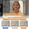 Whizmax Vanity Desk with Mirror and LED Lights, Makeup Vanity Desk with Sliding Lighted Mirror, Dressing Table with 4 Drawers for Bedroom - 3 of 4