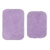 Radiant Bathroom Rugs Set, Machine Washable Rug, Extra Soft and Absorbent bath Rug, Bath Mat Set, Bath Floor Mat Non-Slip, 2 Pcs Set(S+M), Purple - 2 of 4