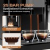 COZONY 20-Bar Espresso Maker with Grinder & Steam Wand, 1.5L Tank, 1-15 Grind Settings, Gift for Coffee Lovers - 4 of 4