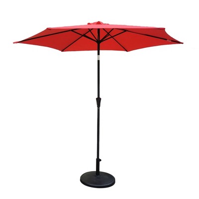 NicBex 8.8FT Outdoor Aluminum Patio Umbrella,Patio Umbrella with Push Button Tilt and Crank lift,Outdoor Market Umbrella for Pool,Garden,Patio