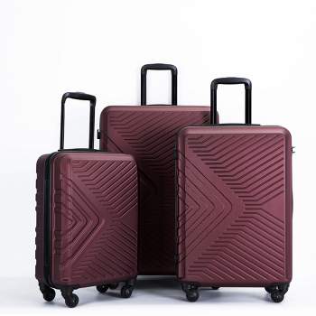 3 Piece Expandable Luggage Set, Hardshell Luggage Sets with Spinner Wheels & TSA Lock, Lightweight Carry on Suitcase