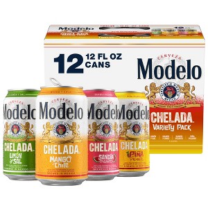 Modelo Chelada Variety Pack Flavored Beer - 12 fl oz/12pk Cans - 1 of 4