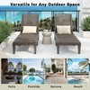 Vynxaria 2-Piece Outdoor Chaise Lounge Set 5-Level Adjustable Backrest, Weather-Resistant PP Resin, Easy Setup - 4 of 4