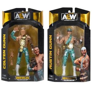 AEW Unrivaled 16 Set of 2 Package Deal The Gunns Action Figures - 1 of 3