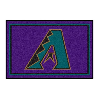 MLB Arizona Diamondbacks 4'x6' 1998 Retro Collection Plush Area Rug