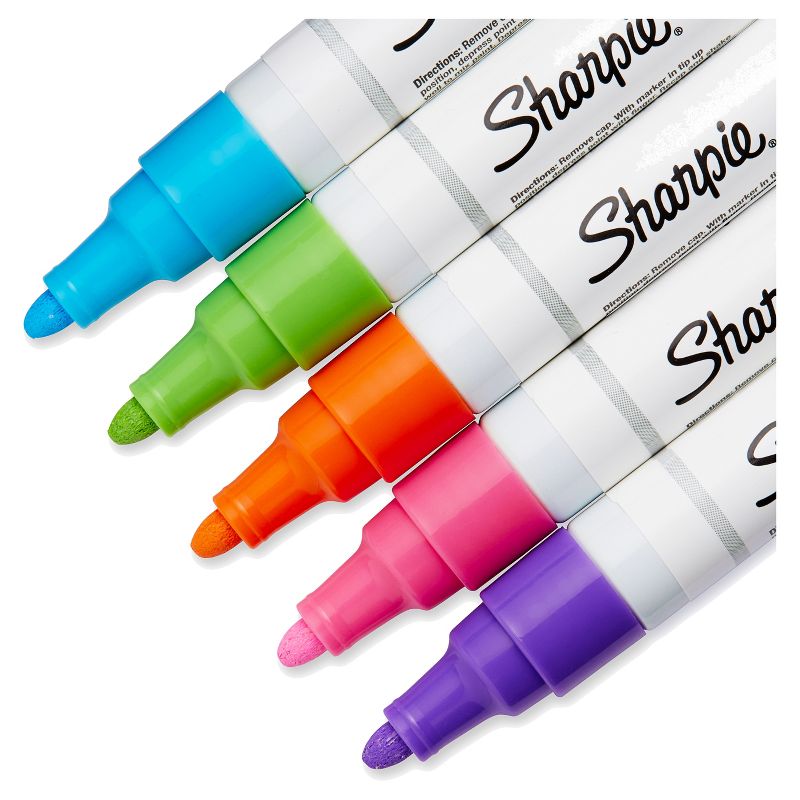 Sharpie 5pk Oil-Based Paint Markers Medium Tip Bright Colors, 3 of 5
