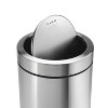 simplehuman 55L Commercial Swing Top Trash Can ADA Compliant Stainless Steel Garbage Can - 2 of 4