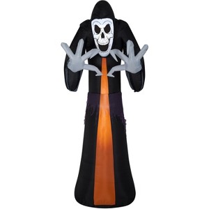 Gemmy Airblown Inflatable Reaper S LG, 9 ft Tall, Black - 1 of 3