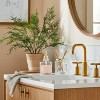 Sculpted Glass Soap/Lotion Pump Dispenser Clear/Brass - Hearth & Hand™ with Magnolia - image 2 of 4