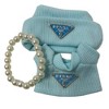 Baby Blue Knit Sweater Set with Matching Hat and Pearls for 17.5 cm Labubu Dolls - 4 of 4