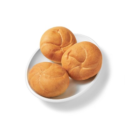 White Kaiser Dinner Roll - 13oz/6ct - Favorite Day™