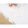 INSPIRE CHIC Women's Knit Lacework Wrist Thumb Hole Half Finger Sleeves Gloves for Christmas Windproof 1 Pair - 4 of 4
