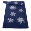 Embroidered Snowflake Table Runner 72"L - 2 of 3